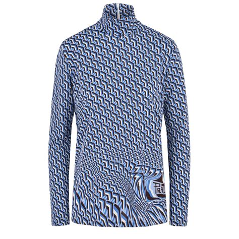 prada cardigan blau|prada turtleneck sweater.